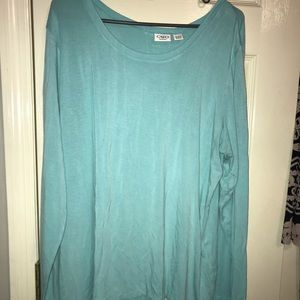 Blue long sleeve tunic